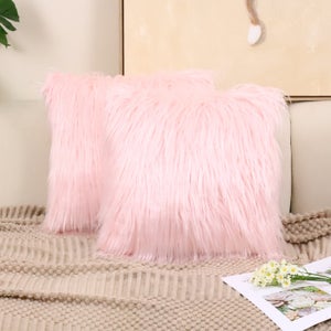 MIULEE Lot de 2 Housse de Coussin de Canapé en Fausse Fourrure Deluxe – Shop Planète Déco