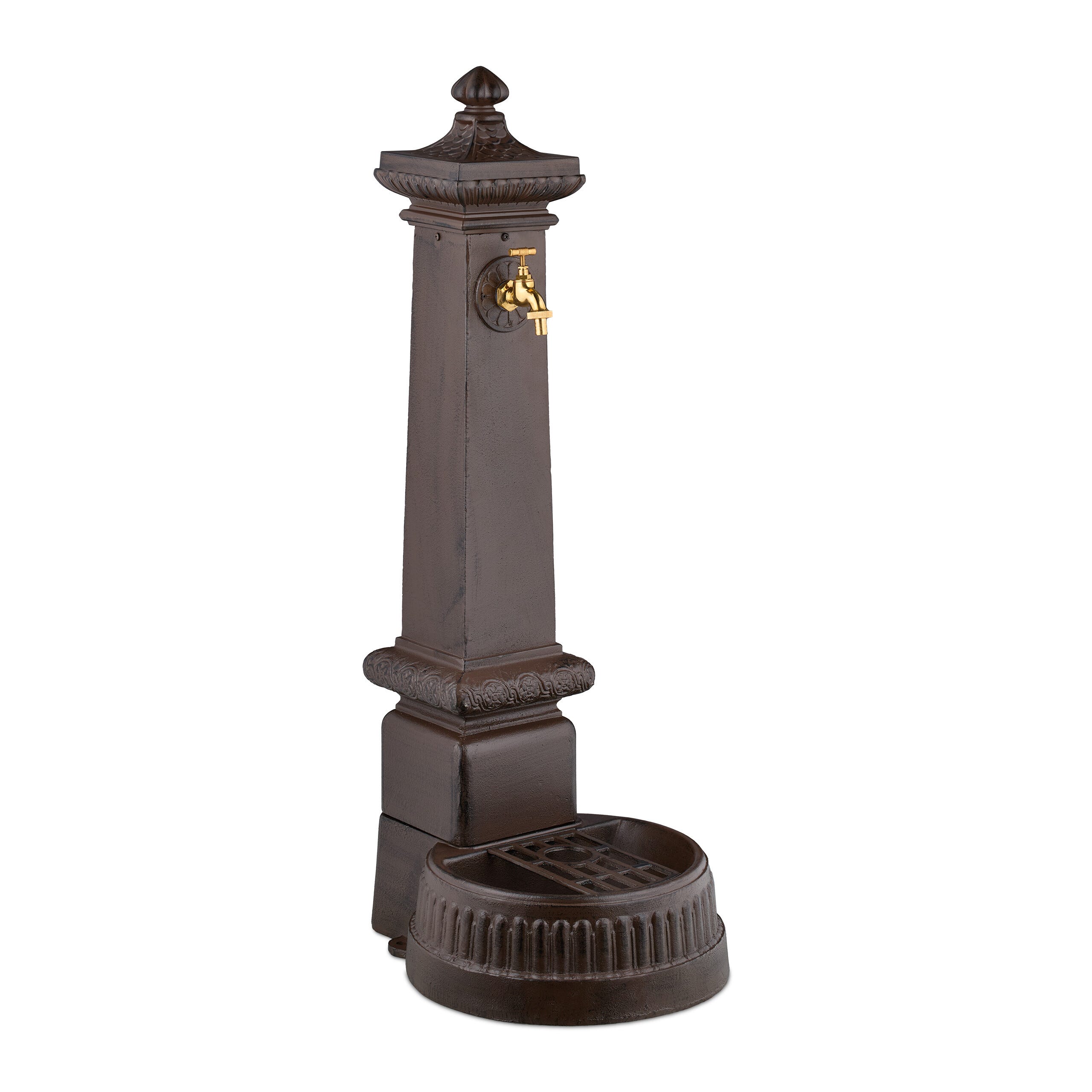 Fontaine Extérieure De Jardin Relaxdays Design Antique Vert Foncé - Pour Terrasse Et Jardin