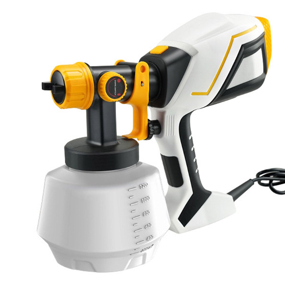Pistola De Pintura Eléctrica 800W Con 4 Boquillas De Cobre Y 1400 Ml - Para Paredes, Vallas Y Muebles