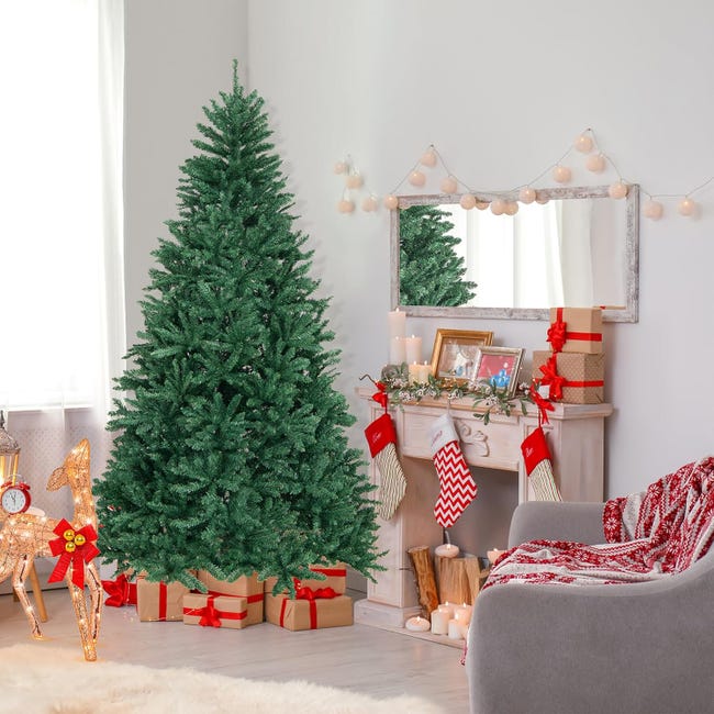 Albero di Natale da 180 cm con 750 rami, realistico Albero di Natale da 180 cm con 750 rami, realistico