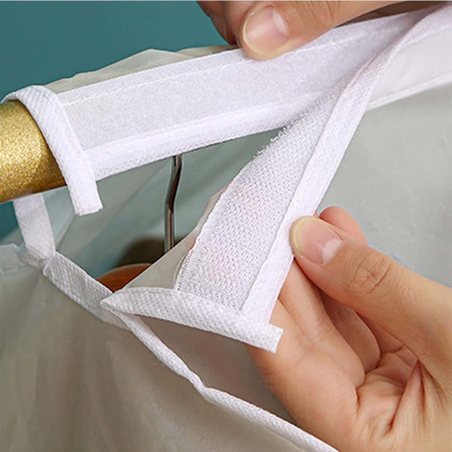 Copriabiti antipolvere di alta qualità, ideale per armadi e appendiabiti, 120 x 120 cm. - 5