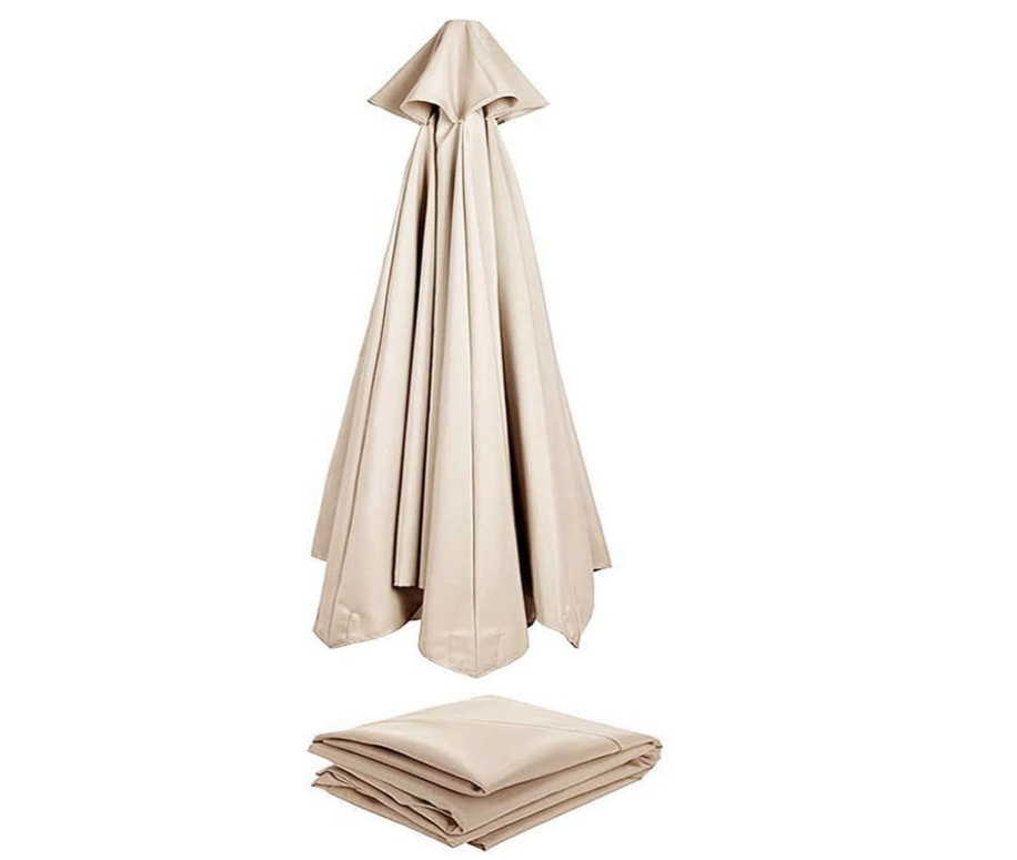 Zamienny parasol ogrodowy, pokrowiec z tkaniny na patio, do ogrodu, na basen, wysięgnikowy, 6 ramion