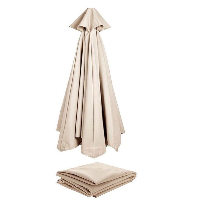 Zamienny parasol ogrodowy, pokrowiec z tkaniny na patio, do ogrodu, na basen, wysięgnikowy, 6 ramion
