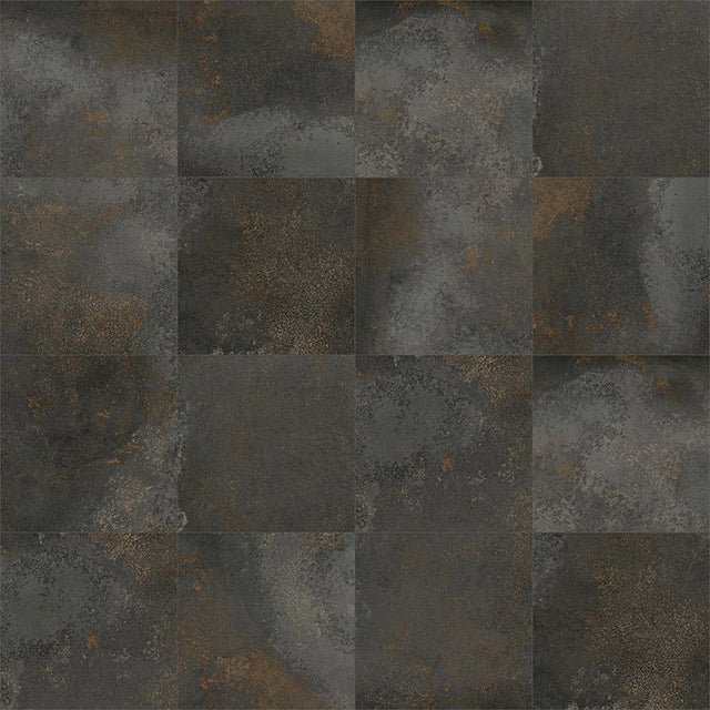 Carrelage imitation métal gris foncé 58,3 x 58,3 cm YURI BASALTO 1,02 m²