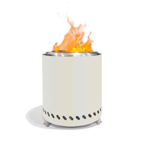 Foyer De Table Portable BiggerFire - 22,9 Cm - Sans Fumée - Pour Granulés Ou Bois - Design Tornado Flame - Avec Sac De Voyage