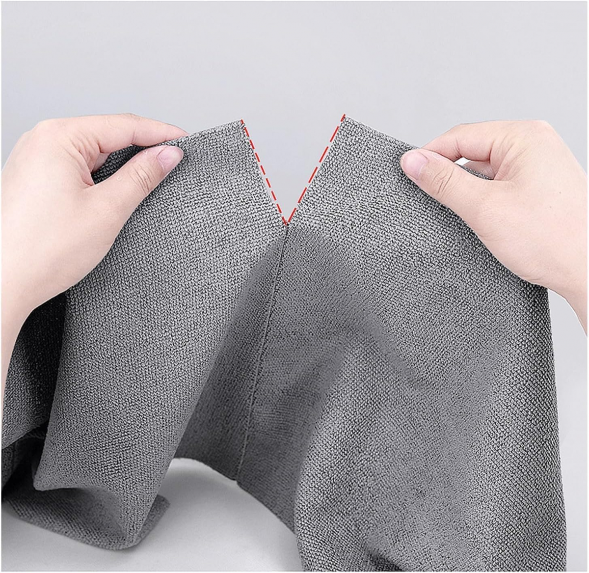 20 pièces Chiffons de Nettoyage en Microfibre réutilisables - 25 x 25 cm - Chiffons de Nettoyage Déchirables - pour la Cuisine, la Voiture, la fenêtre - 4