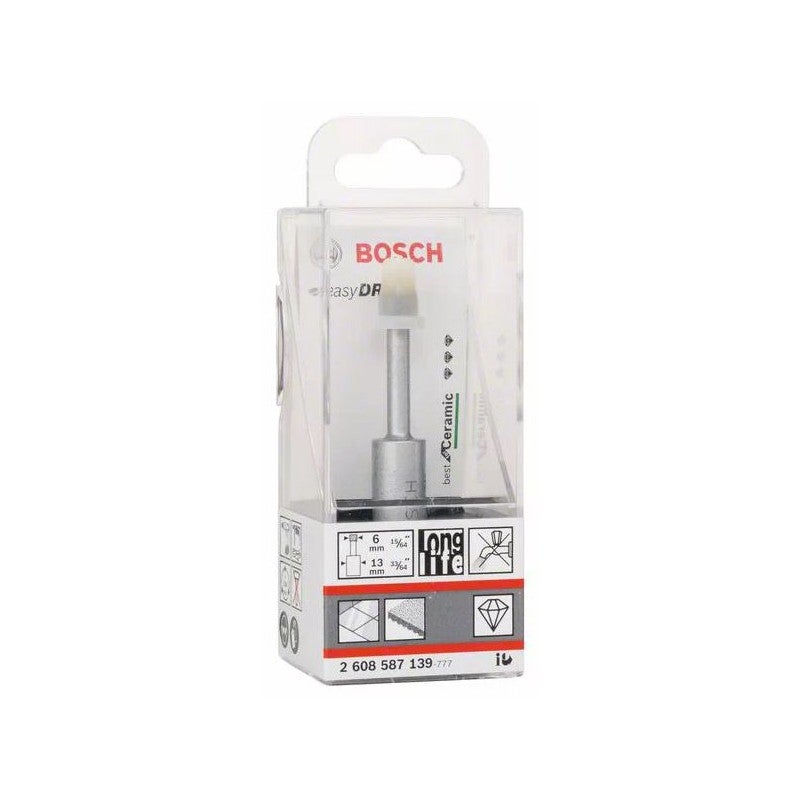 Bosch Professional - Foret diamantés à sec Easy Dry Best for Ceramic 6mm - 6x33mm - 2608587139 - 2