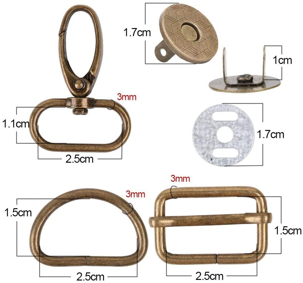 5 Boucles Tournantes à Crochet 3/8 X 7-5/8 - Acier Plaqué Zinc, Résistantes Et Pratiques !