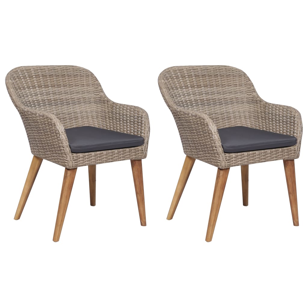 Maison Exclusive - Set Mobili da Pranzo per Giardino 3 pz Marrone - 5