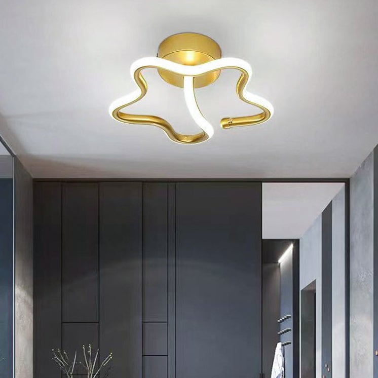 Plafon LED, nowoczesny plafon, kinkiet, światła dekoracyjne, światło białe 6000K (złoty)