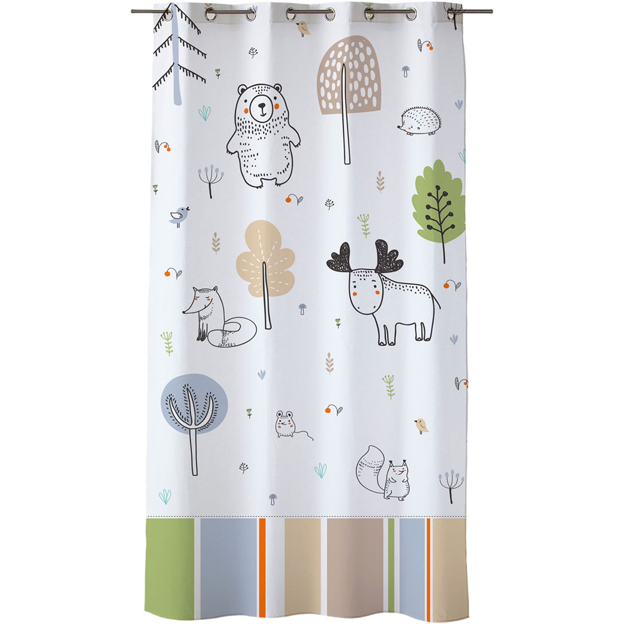 Cortina semitranslúcida estampada digital - cortina tamaño 140x260 - cortina estampada modelo wood | blindecor