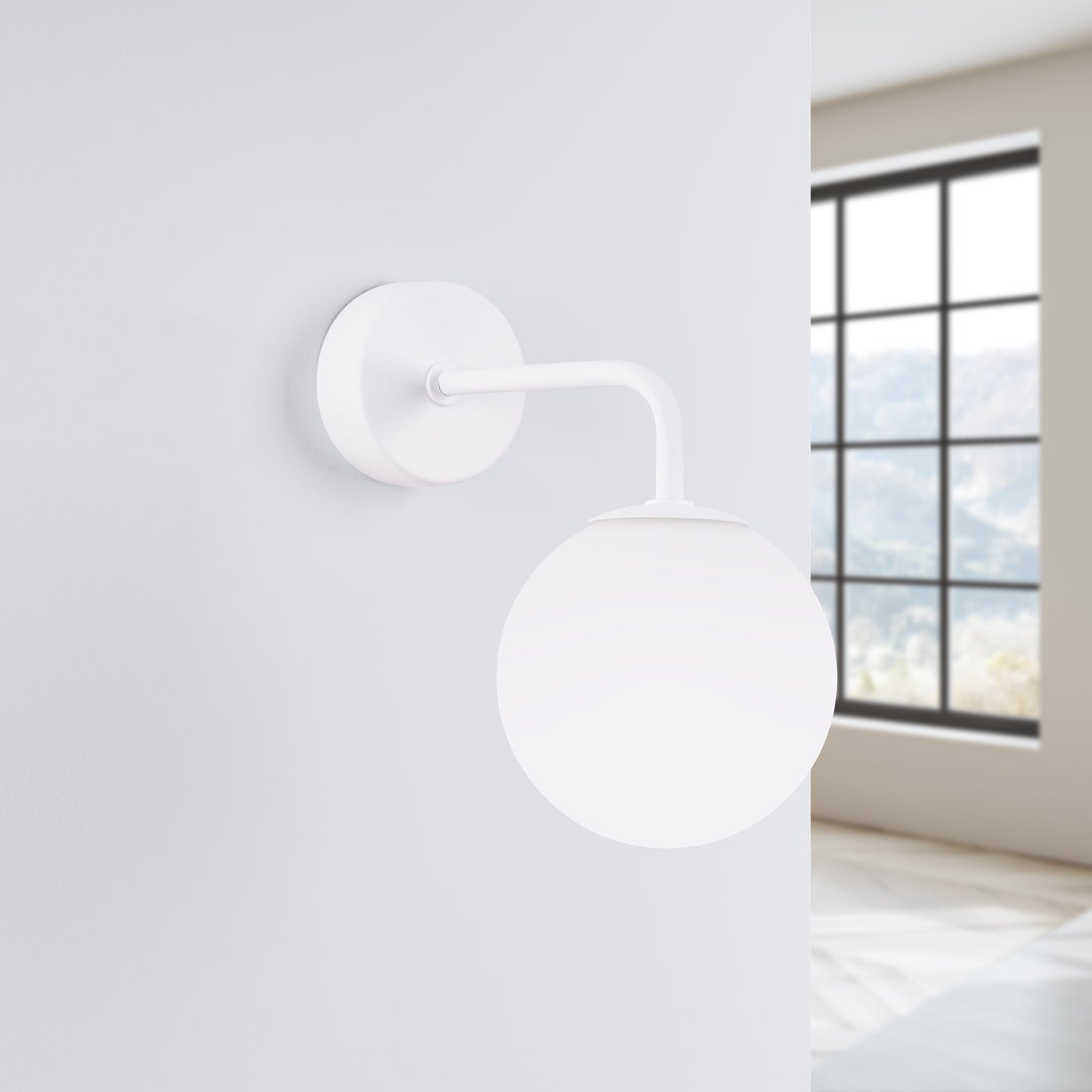 Kinkiet BEALY 1 biały LED 4000K - 12x22x21cm Sollux