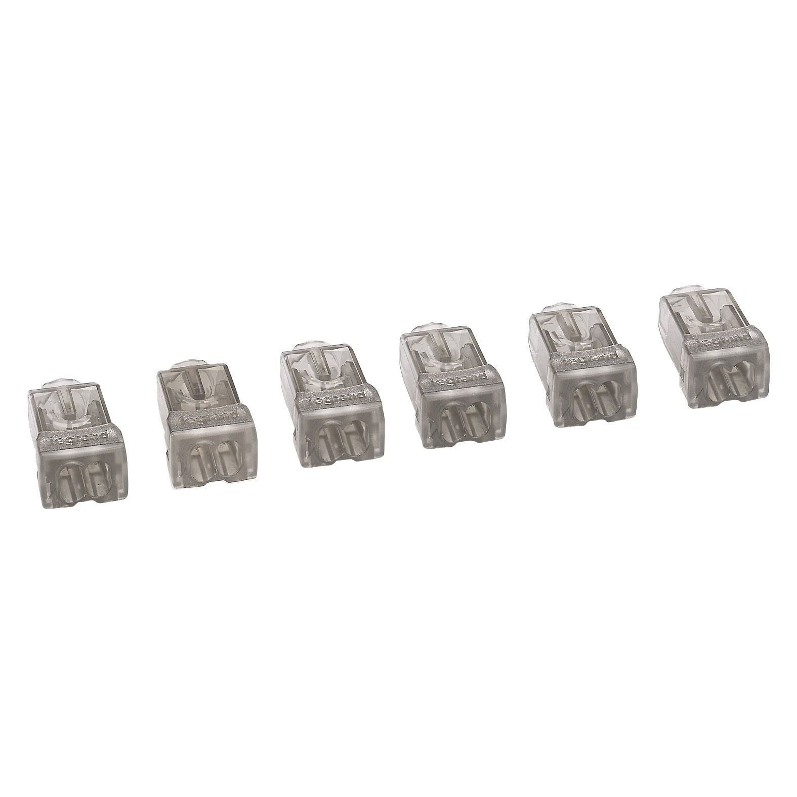 Borne de connexion sans outils Nylbloc automatique - 6 connexions - 2 fils LEGRAND - 2