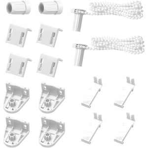 2 Supporti a Morsetto per Klemmfix, Tende a Rullo Doppie/Rullo Duo