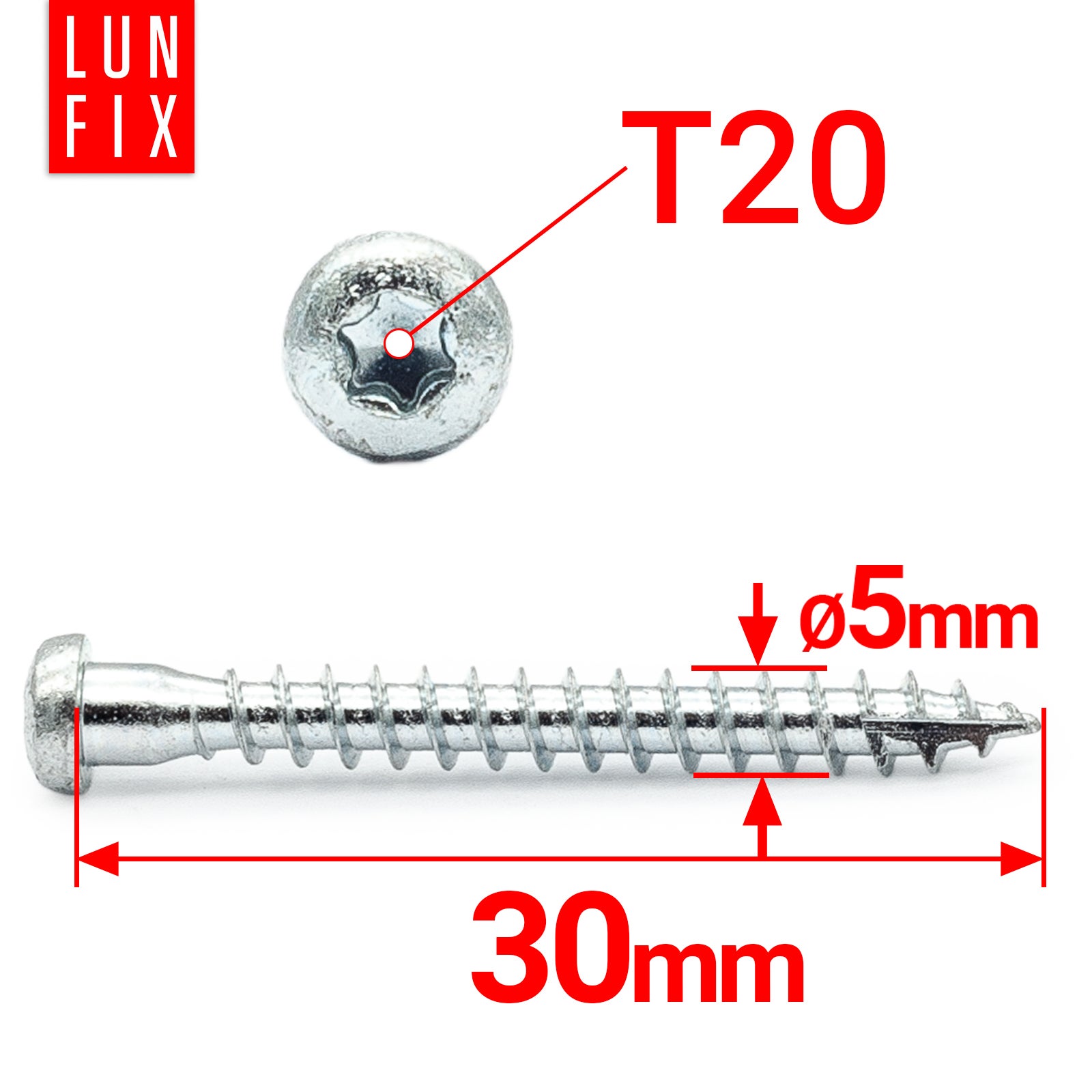 Wkręty do łączników ciesielskich anchor 5x30mm 250szt. - 2