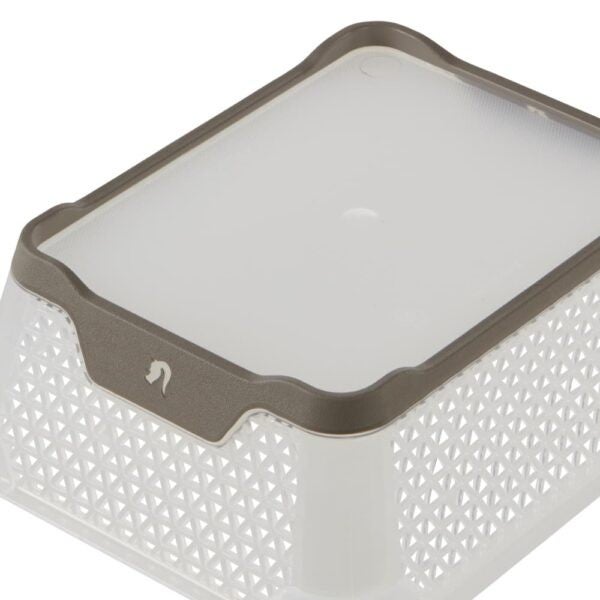 Corbeille de rangement A6 anti adhérente - Taupe - 2