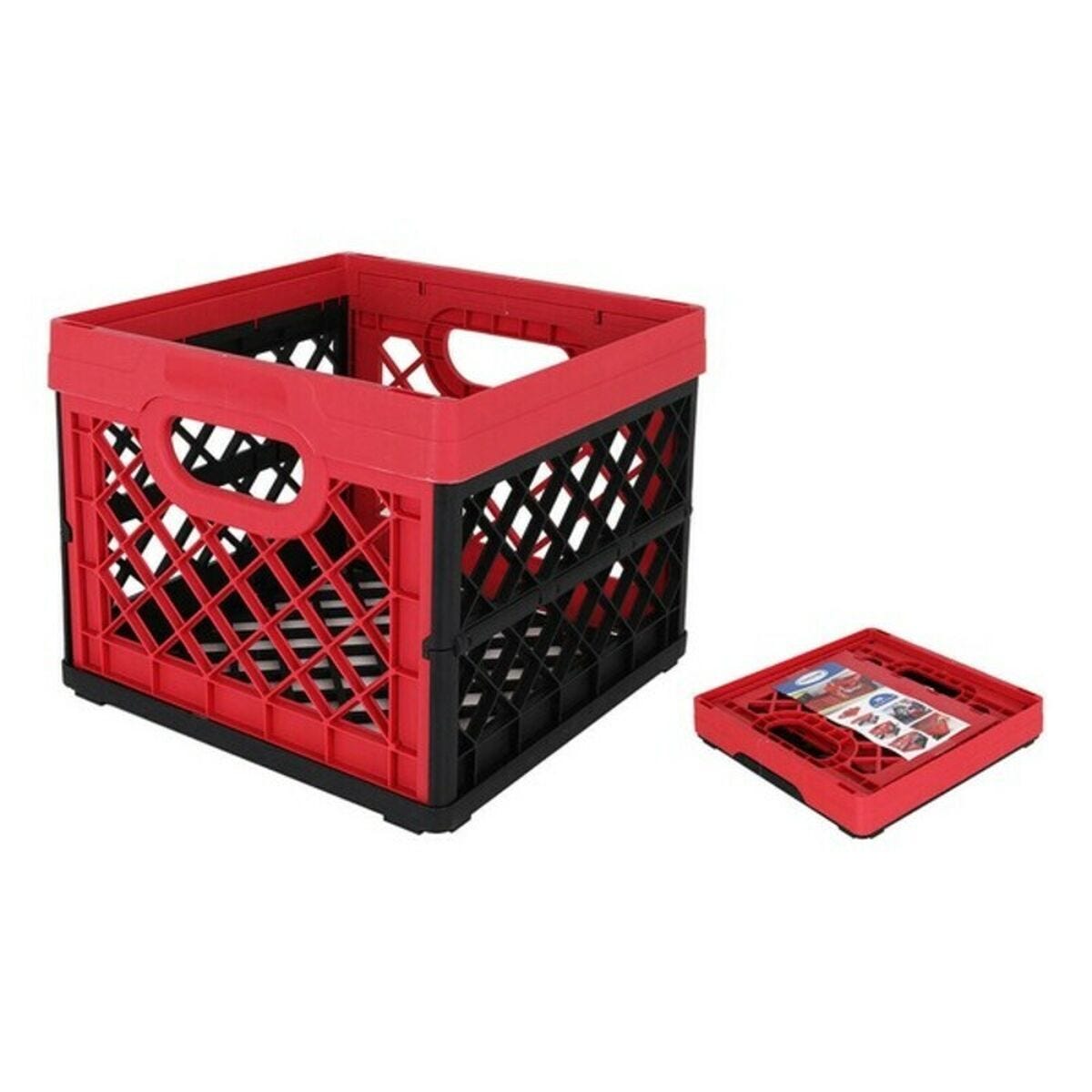 Relaxdays Scatola Portaoggetti con Coperchio, Set Doppio, Cestini Pieghevoli da 25 L l'uno, Box Relaxdays Scatola Portaoggetti con Coperchio, Set Doppio, Cestini Pieghevoli da 25 L l'uno, Box