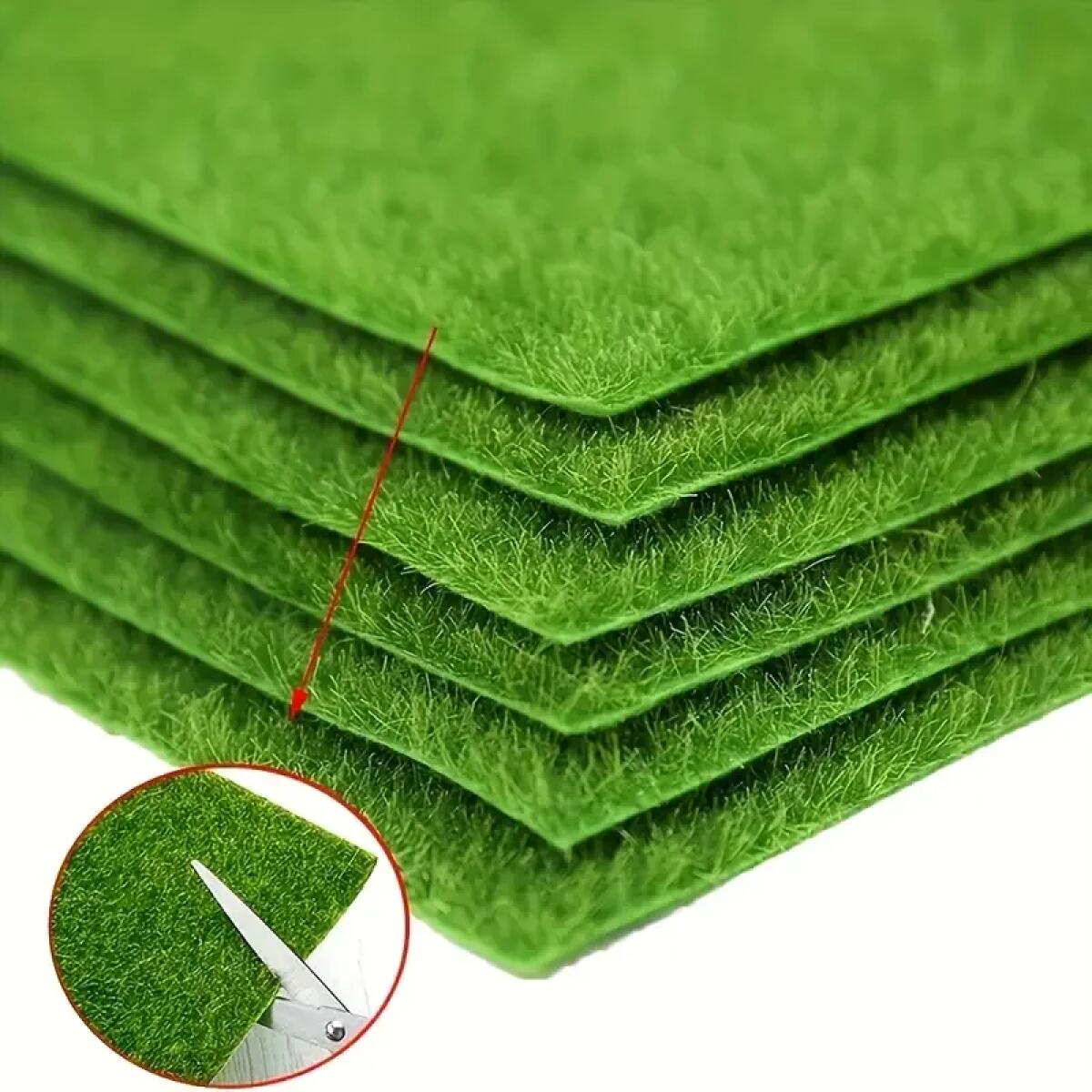 Tapis Pelouse Synthetique Exterieur 15Cm Faux Gazon Exterieur Fausse Pelouse Ideale Pour Decor DIY Micro Paysage Et Maison - 8