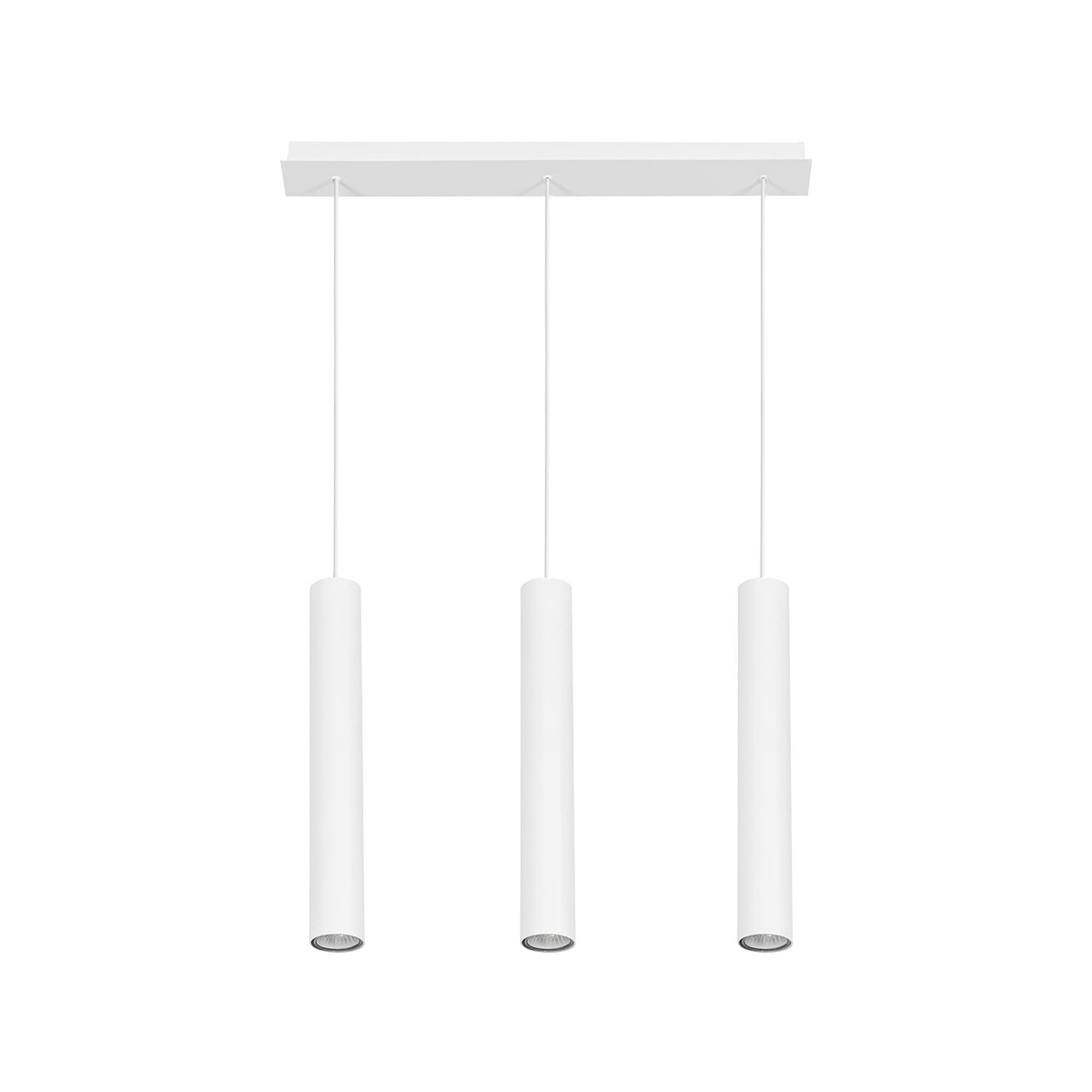 Lampa wisząca Eye biała 3xGU10x10W tuby wym: 130 x 6,5 x 62 cm metal Nowodvorski Lighting