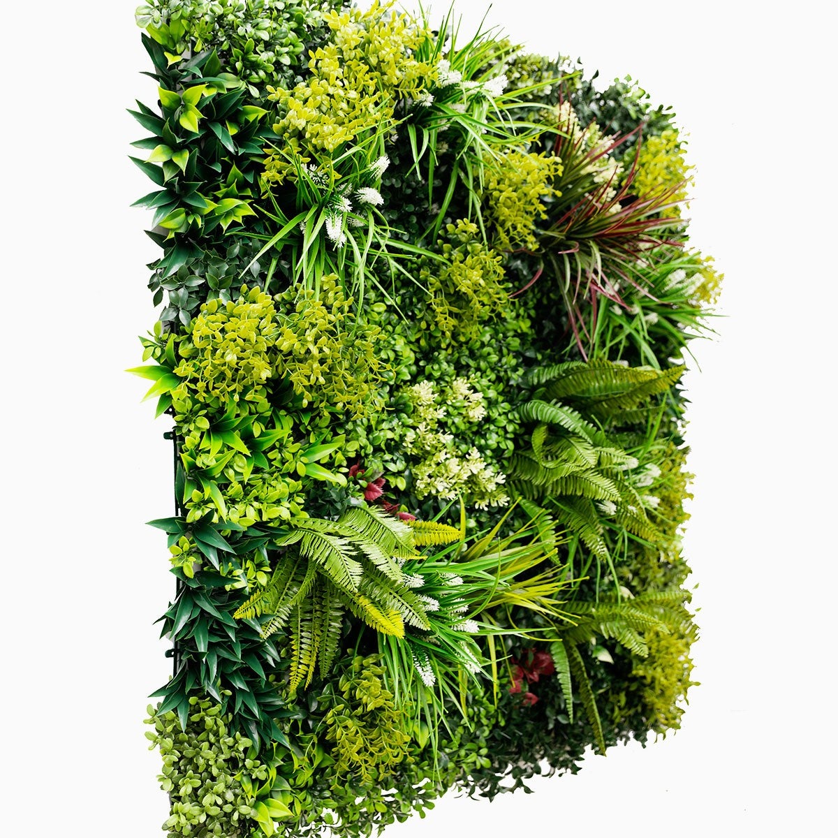 Mur végétal artificiel Luxury 1 m × 1 m – panneau décoratif premium fausse plante intérieure extérieure balcon terrasse - 5