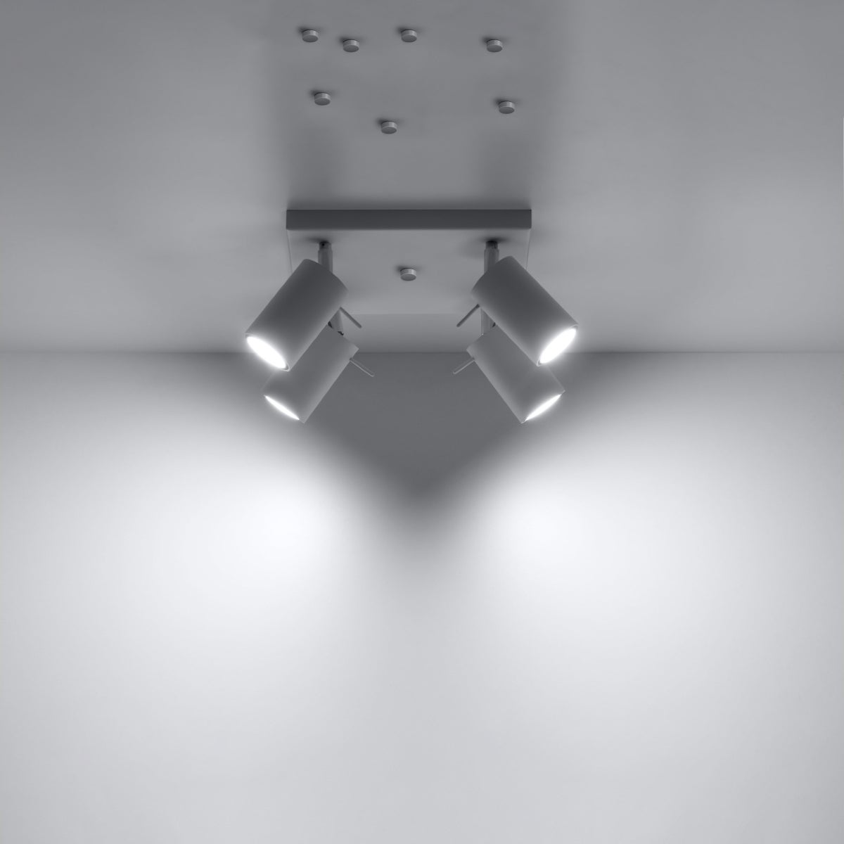Plafon BRIIX 4 biały LED 3000K - 25x25x16cm Sollux