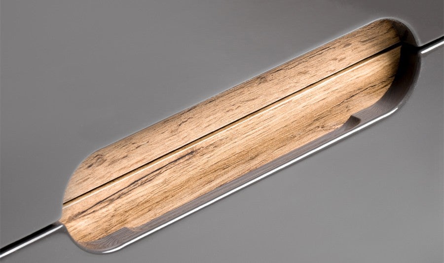 Meuble sous vasque 60cm aspect bois gris Bali Grey - 4