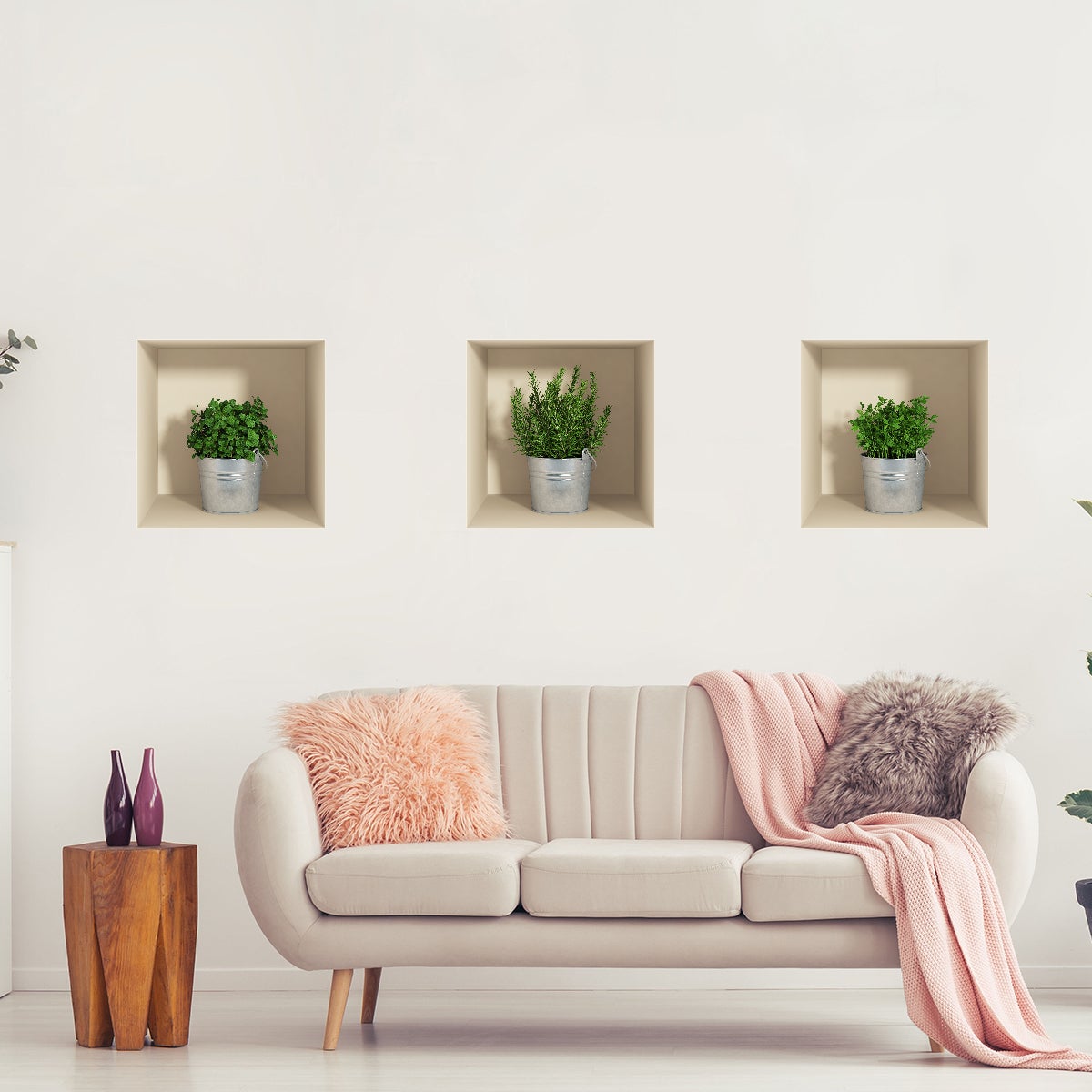 Adesivo effetto 3D herbs - Sticker adesivo - adesivi murali - 30x90cm - 2