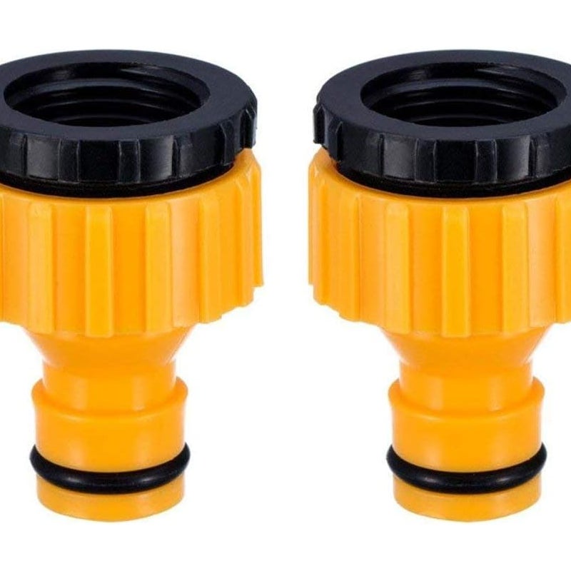 Adapter do węża ogrodowego 2 w 1 3/4" i 1/2", złącze gwintowane, opakowanie 2 szt.