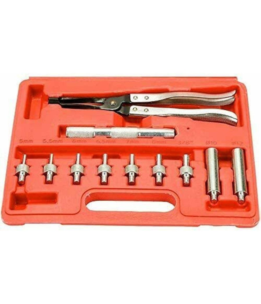 Trade Shop - Kit 11pz Sostituzione Rimozione Installazione Valvole Stelo Adattatori Art.00112 - - 6