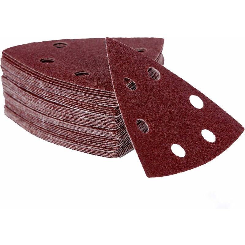 Assortiment De 10 Triangles Abrasifs Makita B-21733 - Pour Pierre Et Verre, Grains Variés - 10