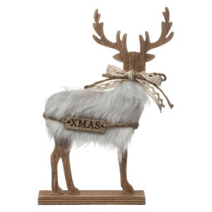 Sujet De Décoration De Noël - Renne En Métal Vert - 8 Cm De Hauteur - Pour Suspension - Atmosphera Créateur D'intérieur