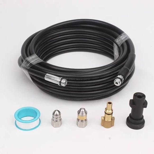 Tubiaz Tuyau Nettoyeur Haute Pression 10M Tuyau Déboucheur Canalisation Tubiaz Tuyau Nettoyeur Haute Pression 10M Tuyau Déboucheur Canalisation