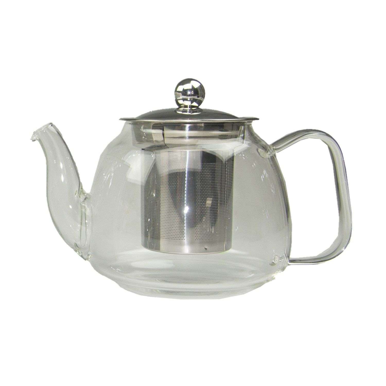 Théière en verre-80cl-infuseur en inox