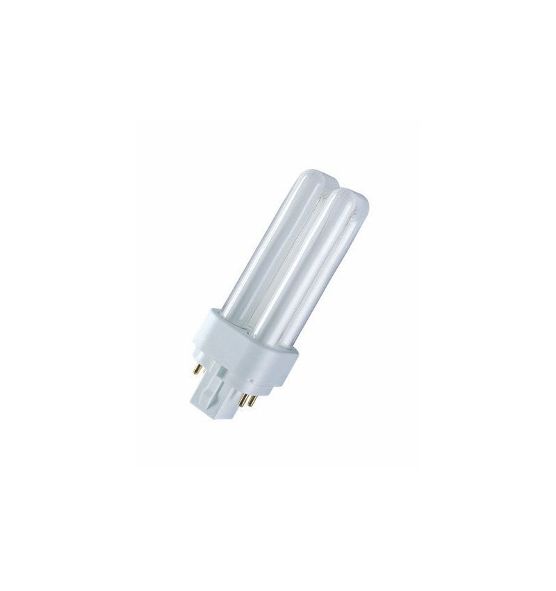 ampoule fluocompacte - osram dulux d/e - 18 watts - g24q2 - 4000k - 4
