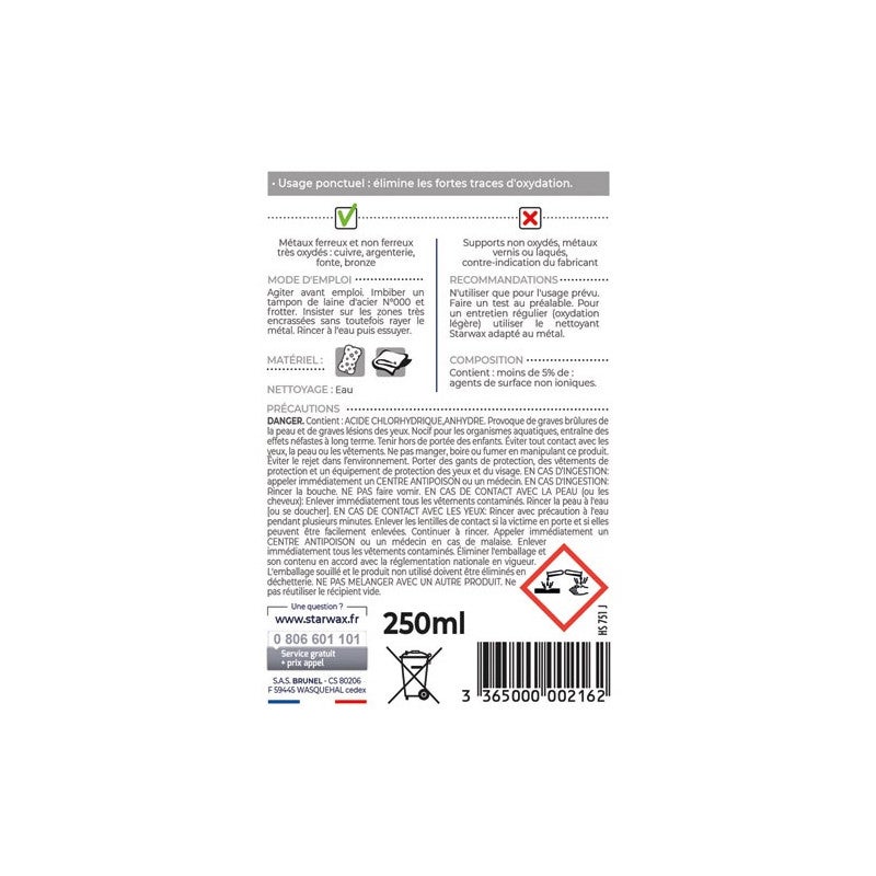 DECAPANT DESOXYDANT STARWAX 250ML STARWAX - 216 - 2