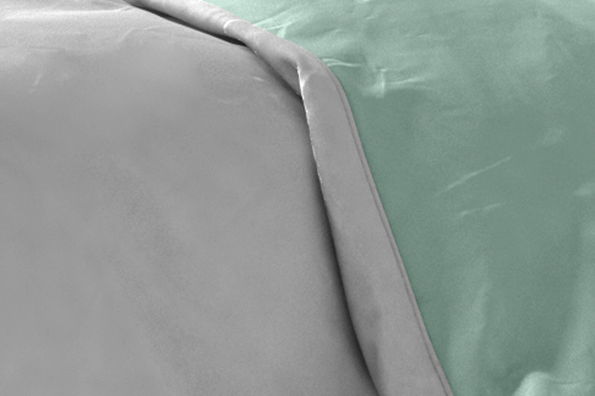 Housse de couette réversible verte/blanche 220x220 cm pour lit de 135 cm - 8