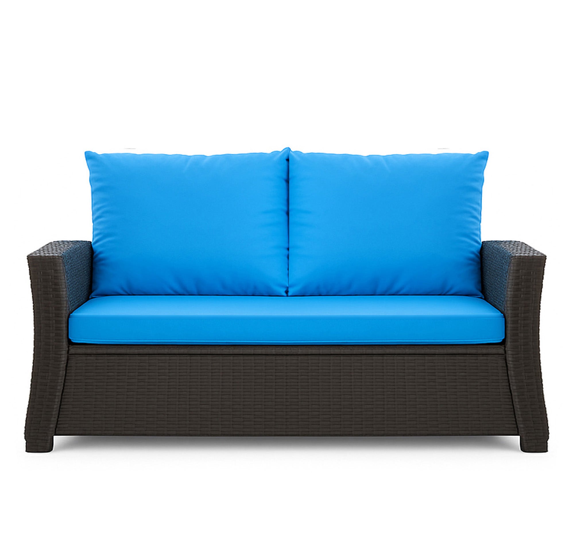 Poduszka ogrodowa na sofę rattanową 120x60x50cm poduszka na meble rattanowe niebieska, poduszka na balkon taras, poduszki na meble ogrodowe