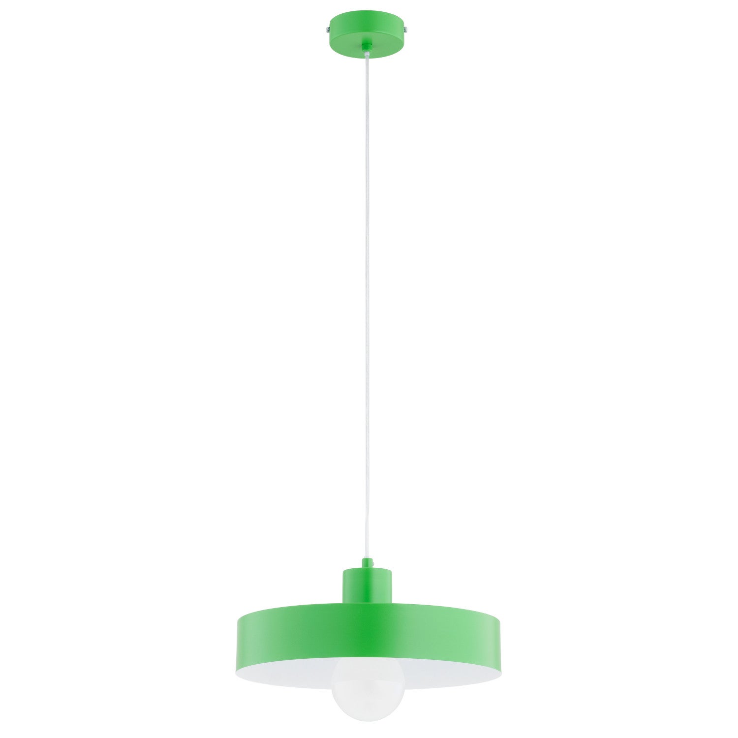 Lampa wisząca Nevera zielono-biała 1xE27x15W dziecięca wym: 80 x 34 x 34 cm metal Alfa