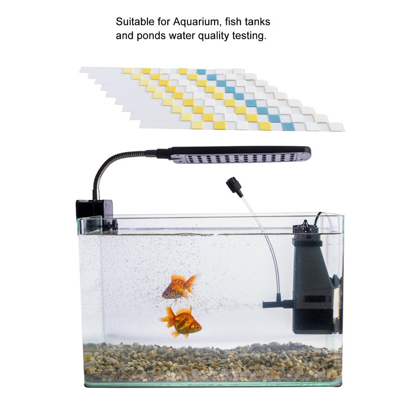 Bandelettes de test, test de qualité de l'eau 6 en 1, 100 unités (pH, chlore, nitrate, nitrite, carbonate, dureté) - 8