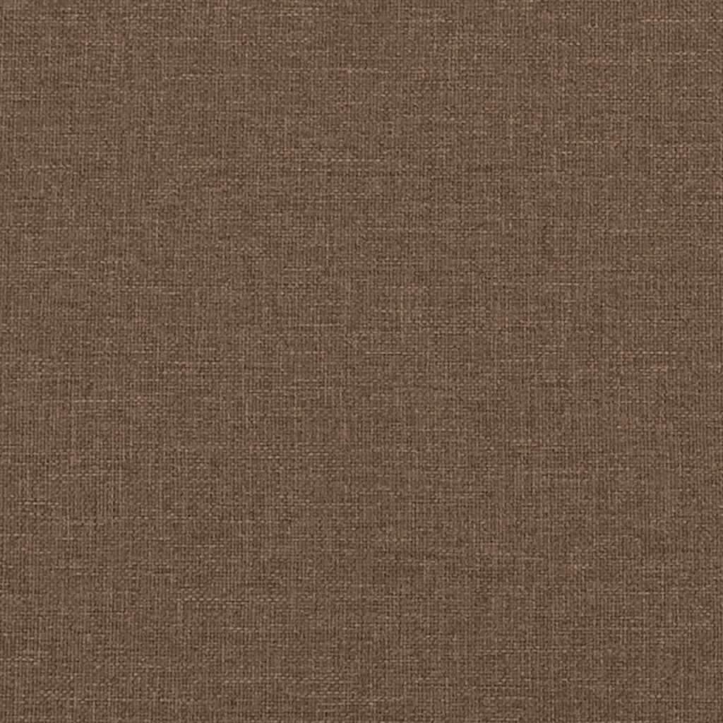 vidaXL Canapé à 3 places Marron 180 cm Tissu - 7
