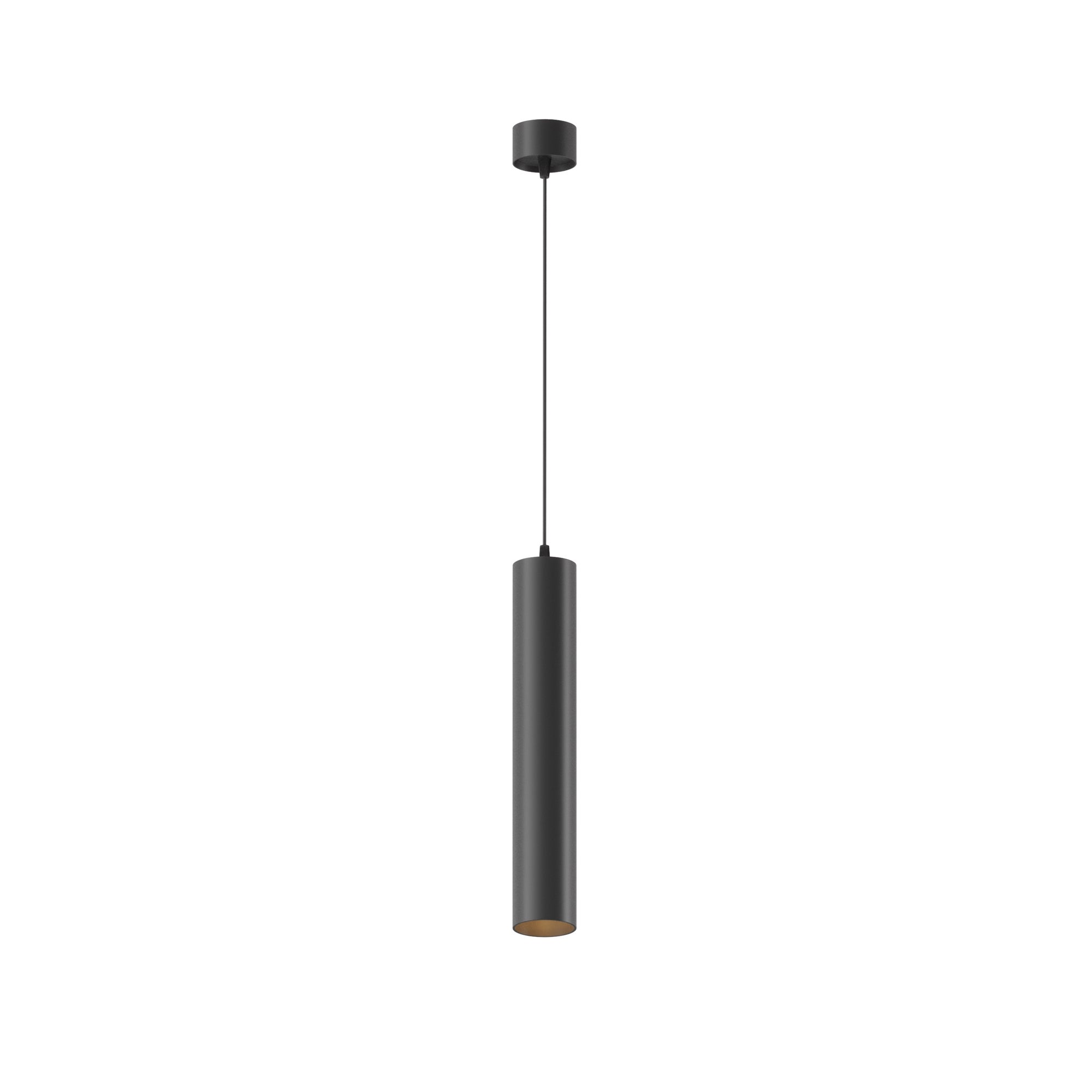 Lampa wisząca LED Focus 12W Ciepła biel 900lm aluminium czarna wym:140x5,2x5,2cm IP20 Maytoni