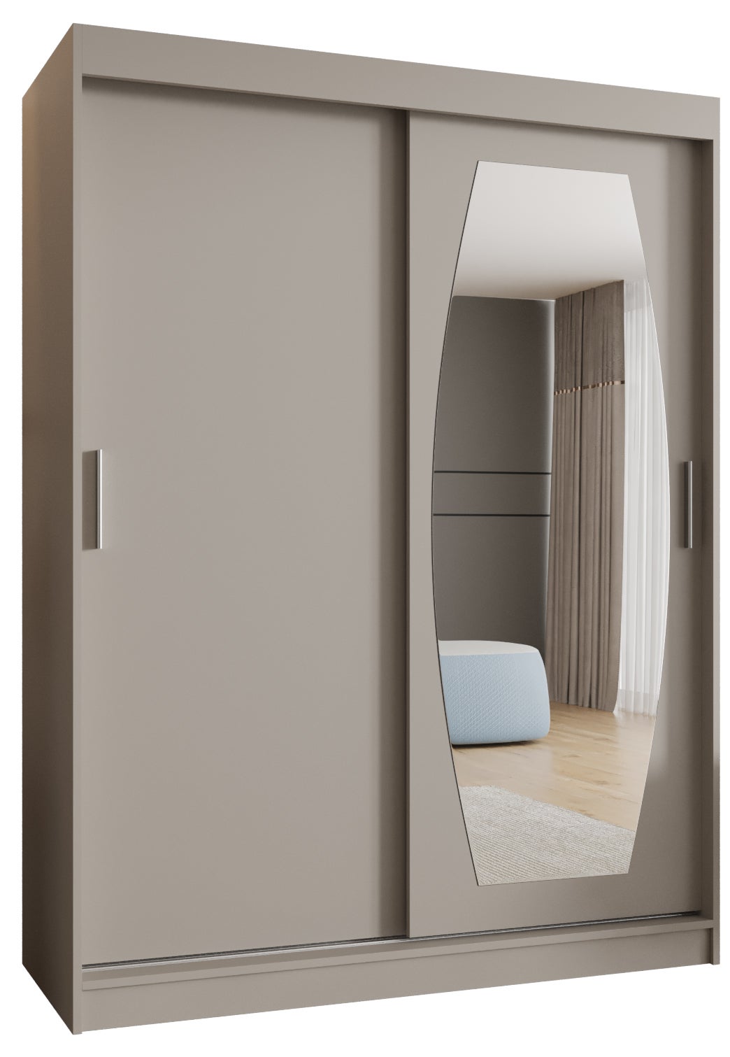 Szafa przesuwna garderoba ROSSA 150 x 62 x 200 cm Kaszmir - Abiks Meble
