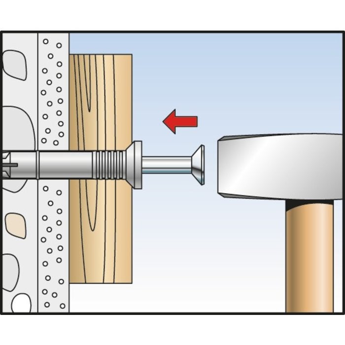 Cheville clou NS 6x60/30-50/bte (Par 50) - 5