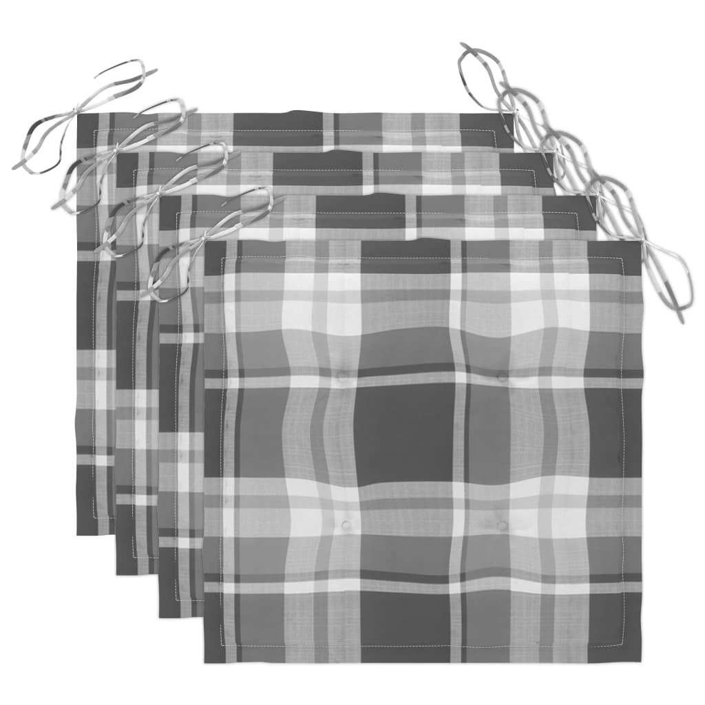 Chaises à dîner d'extérieur 3 pcs avec coussins Acacia massif 36 - 6