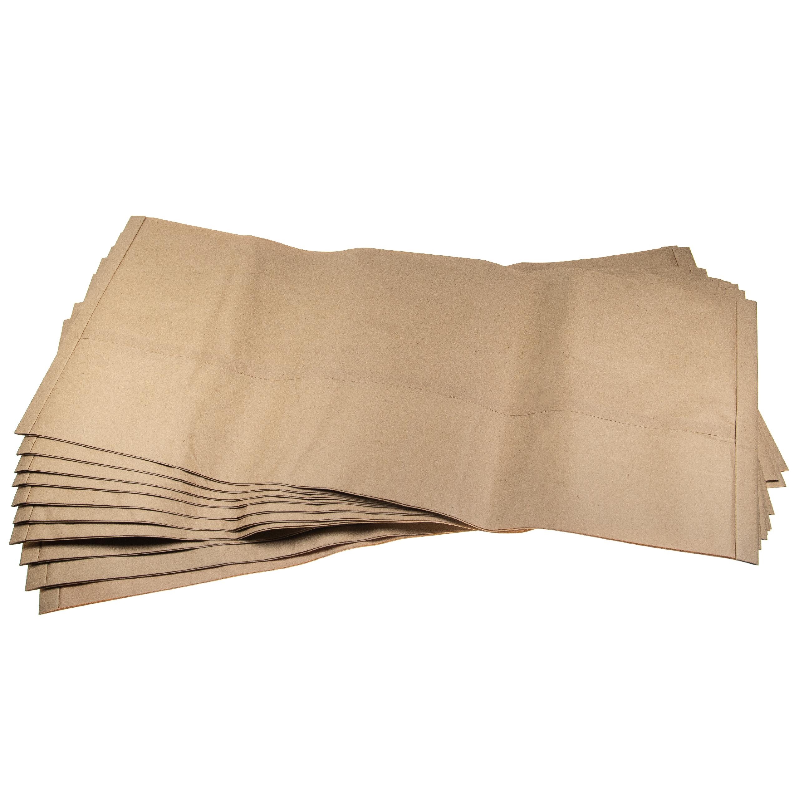 vhbw 10x Sacs compatible avec Einhell NTS 1600, Duo 30, BT-VC 1500 SA, Inox 30 A, BT-VC 1250/1 aspirateur - 33,1cm x 77,7cm beige - 4