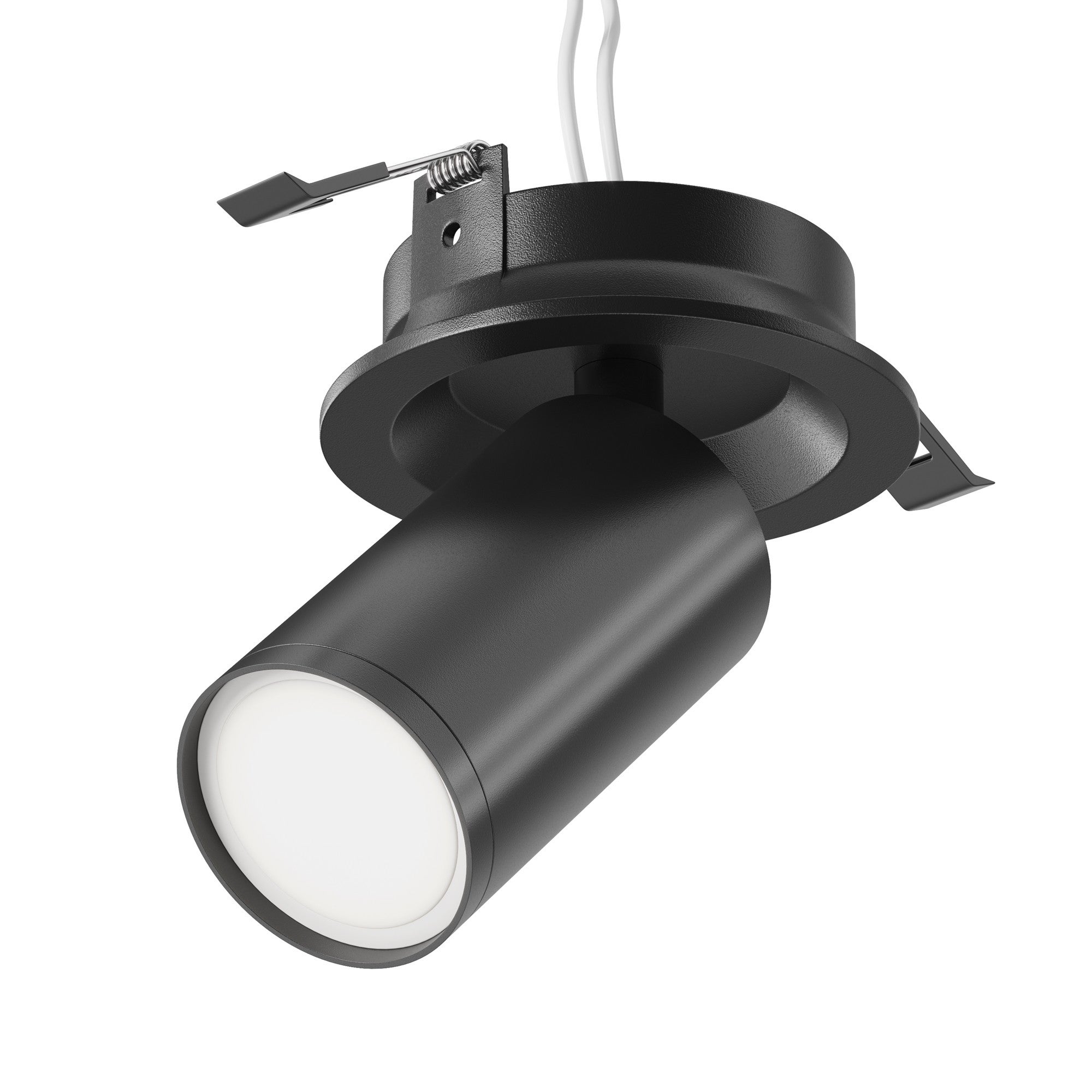 Oprawa sufitowa wpuszczana Focus S czarna 1xGU10x10W okrągła ruchoma IP20 wym: 12,3 x 5,2 x 5,2 cm aluminium Maytoni
