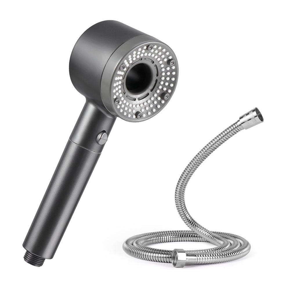 Soffione Doccia 12cm 5 Modalit&agrave; - Anticalcare, Alta Pressione, Con Telefono Doccia E Tubo Flessibile