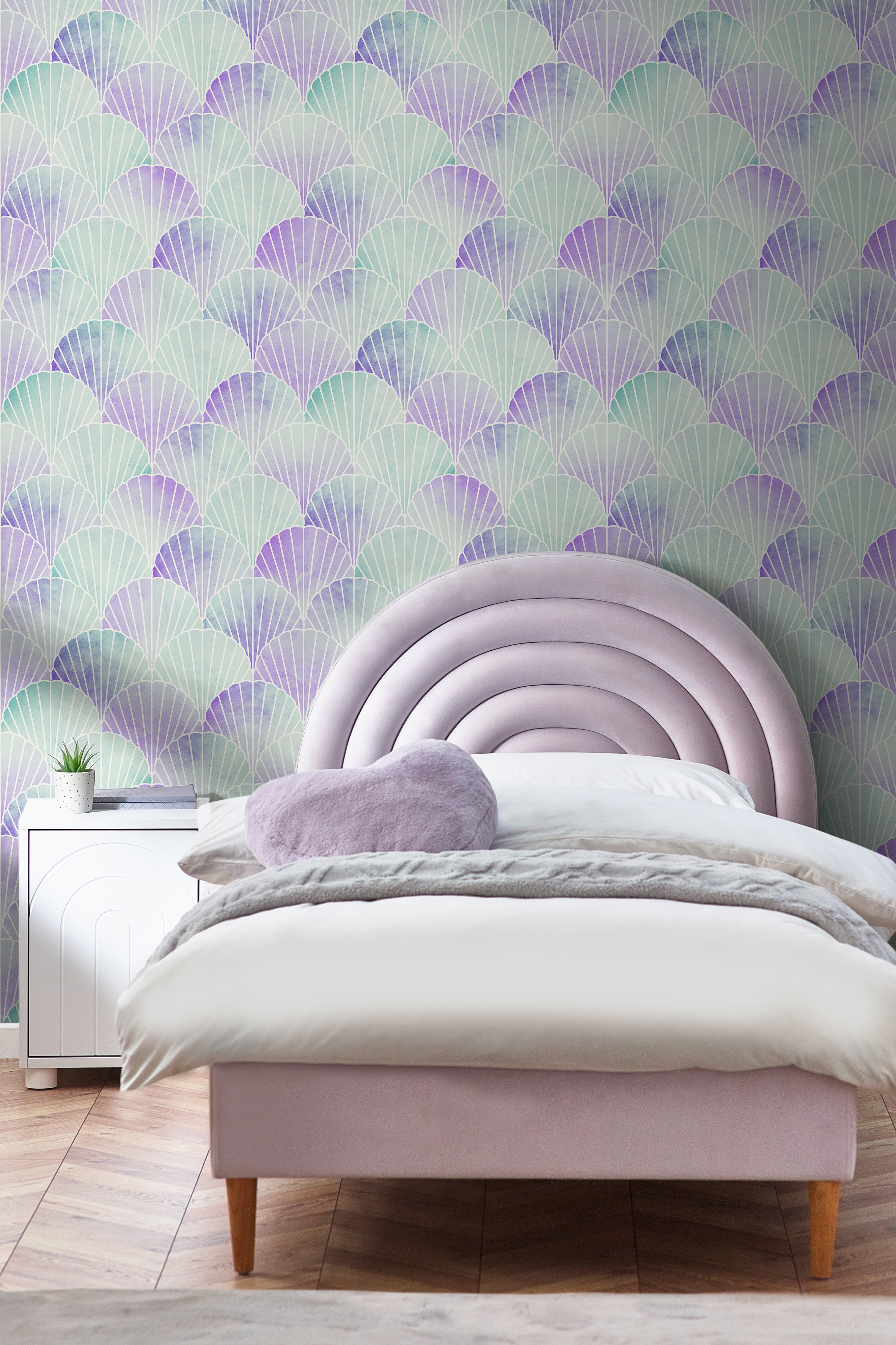 Next Tapeta filzelinowa MERMAID SEASHELL 10 m x 52 cm
