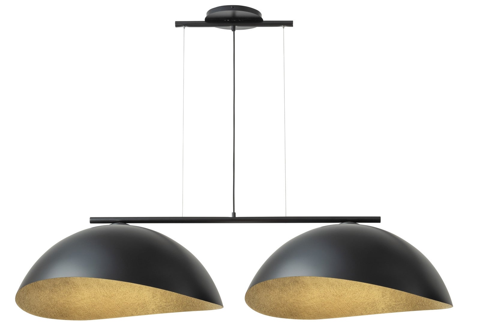 Lampa wisząca Solar czarno-złota 2xE27x15W dekoracyjna wym: 95 x 141 x 68 cm metal SIGMA