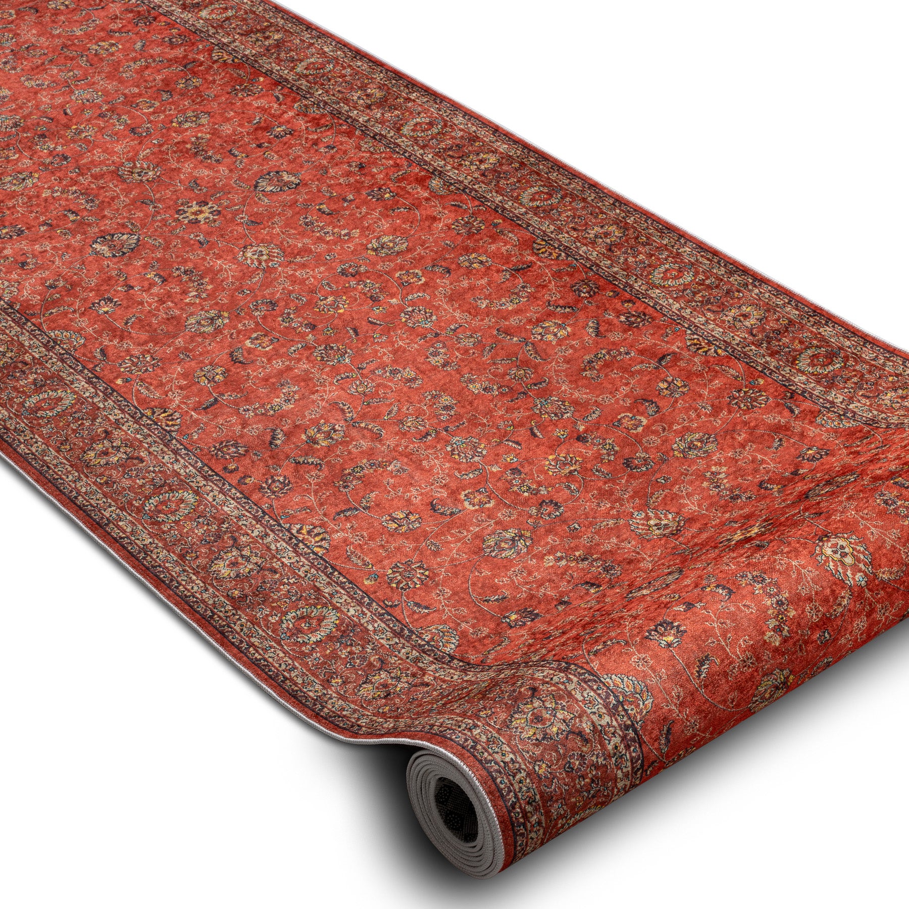 CHODNIK podgumowany DO PRANIA LOTUS TRADITION 58160 Klasyczny, ornament czerwony 100cm 100x530 cm - 2